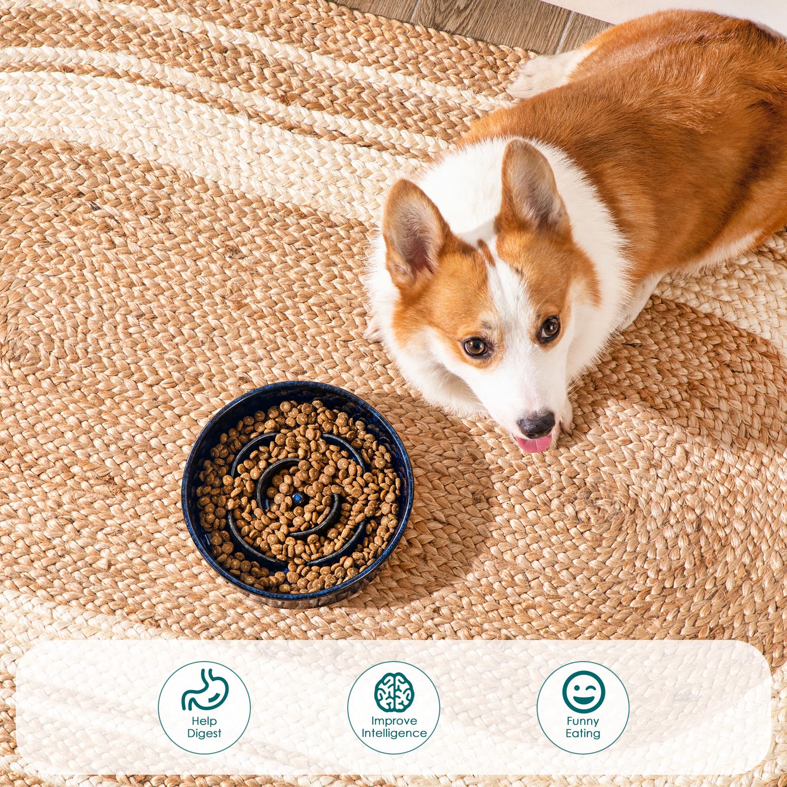Vancasso ceramic non-toxic bowl is easy to clean and sanitize.