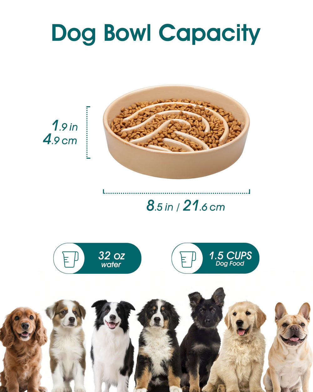Vancasso ceramic bowl features a smooth glaze for easy cleaning.