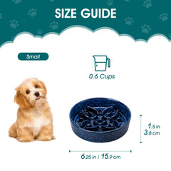 Vancasso slow feeder bowl with meal puzzle for mental engagement.