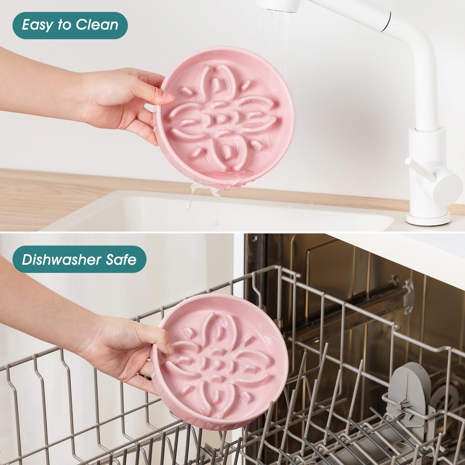 Vancasso dishwasher safe glaze cleans quickly after meals