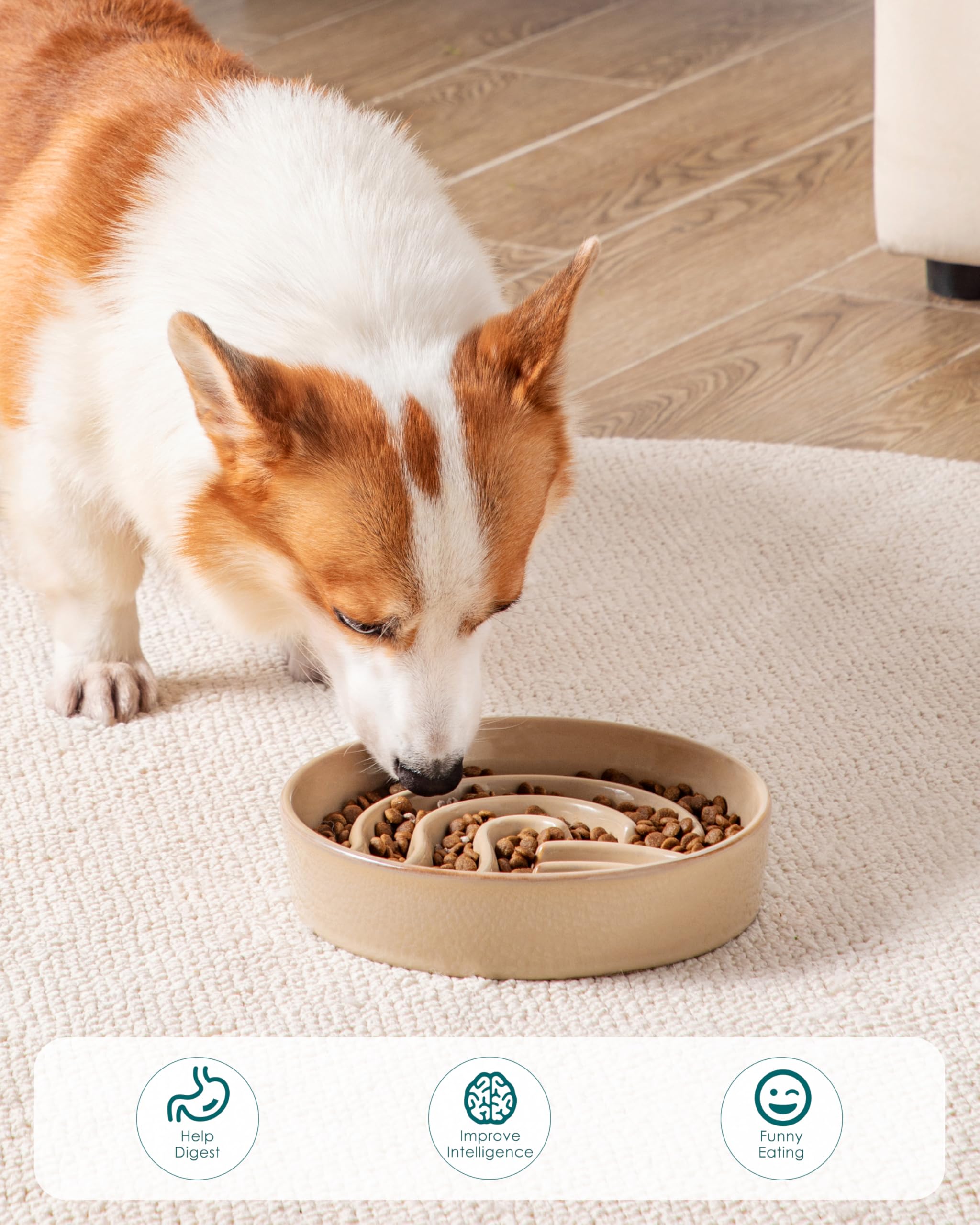 Vancasso easy-clean glazed surface prevents food from sticking.