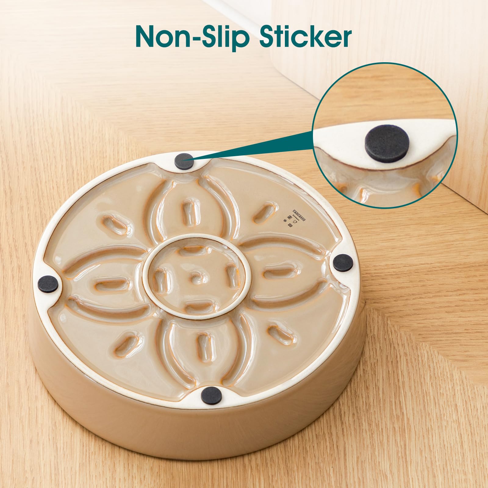 Vancasso easy-clean glazed surface makes cleanup a breeze.