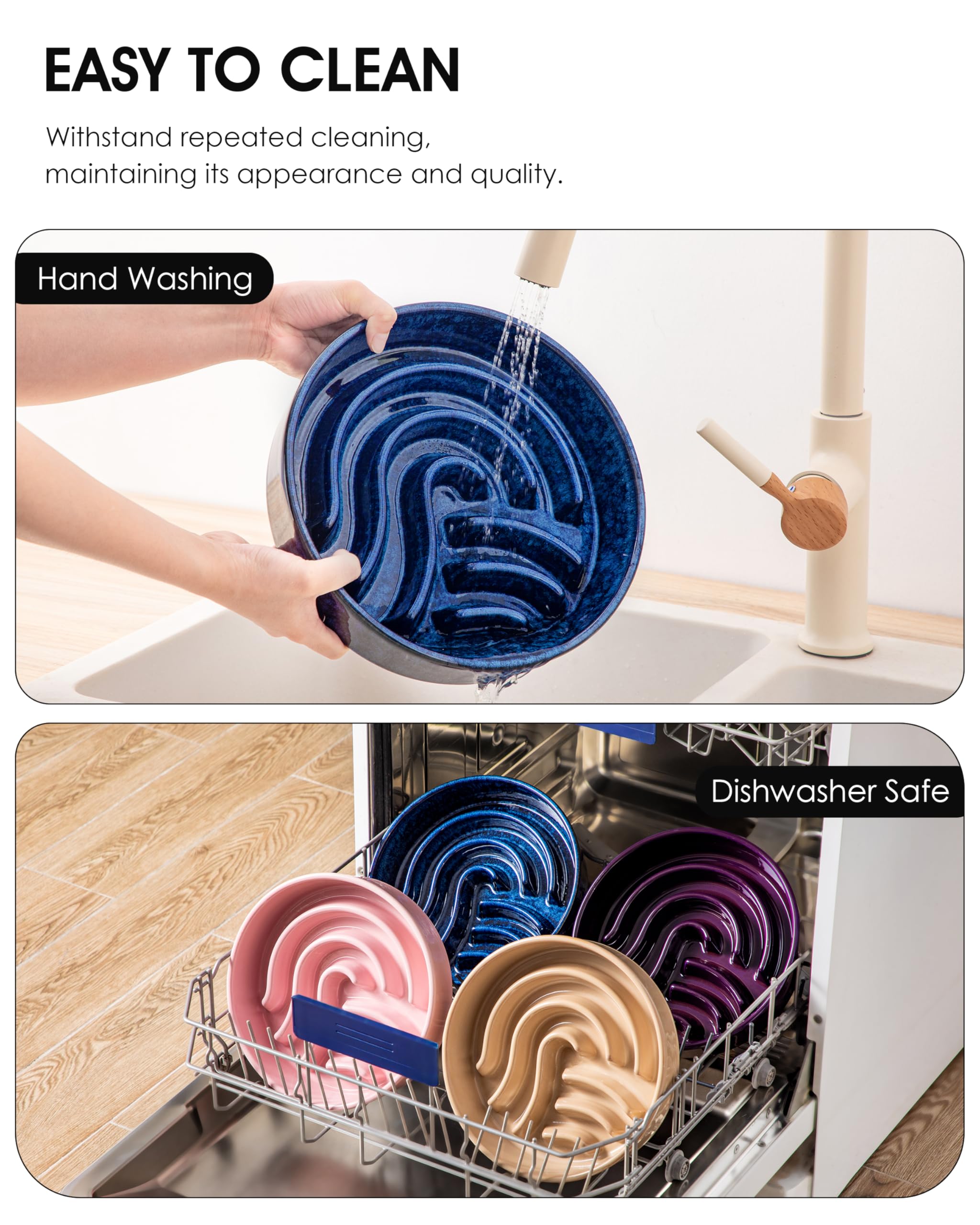 Vancasso easy-clean glaze for quick mealtime maintenance