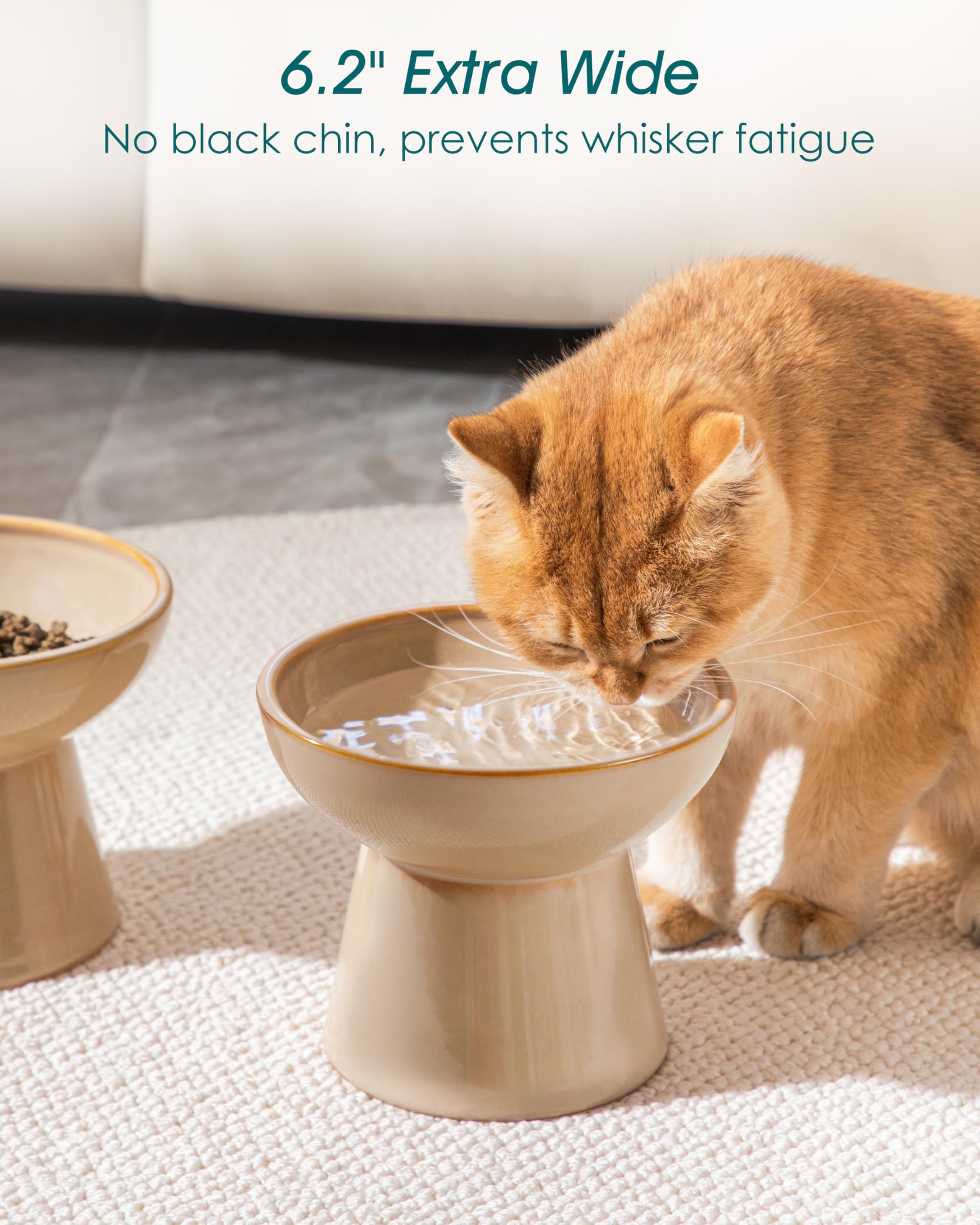 Vancasso five-point-one-inch height promotes comfortable neck posture at mealtimes.