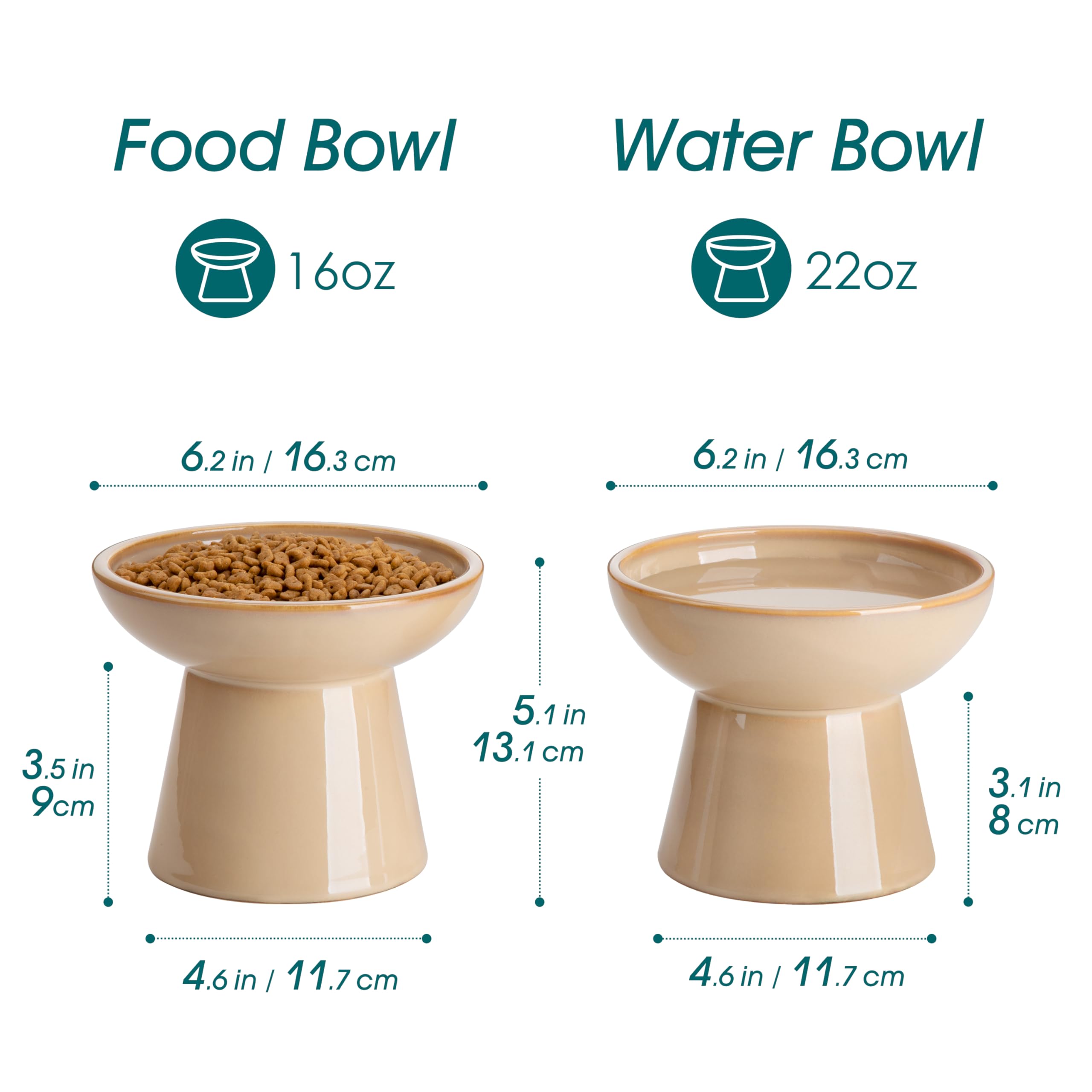 Vancasso food bowl shallow surface reduces whisker fatigue during meals.