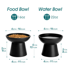 Vancasso bowls side profile highlighting ergonomic height for comfortable feeding.