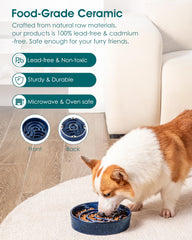 Vancasso non-toxic glazed ceramic bowl supports safe chewing and hygiene.