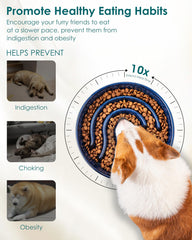 Vancasso puzzle-mealtime-dog-bowl engages dogs with a stimulating layout.