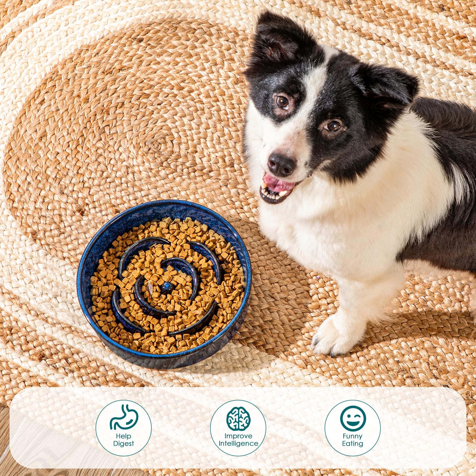 Smooth ceramic surface of the Vancasso bowl is easy to clean