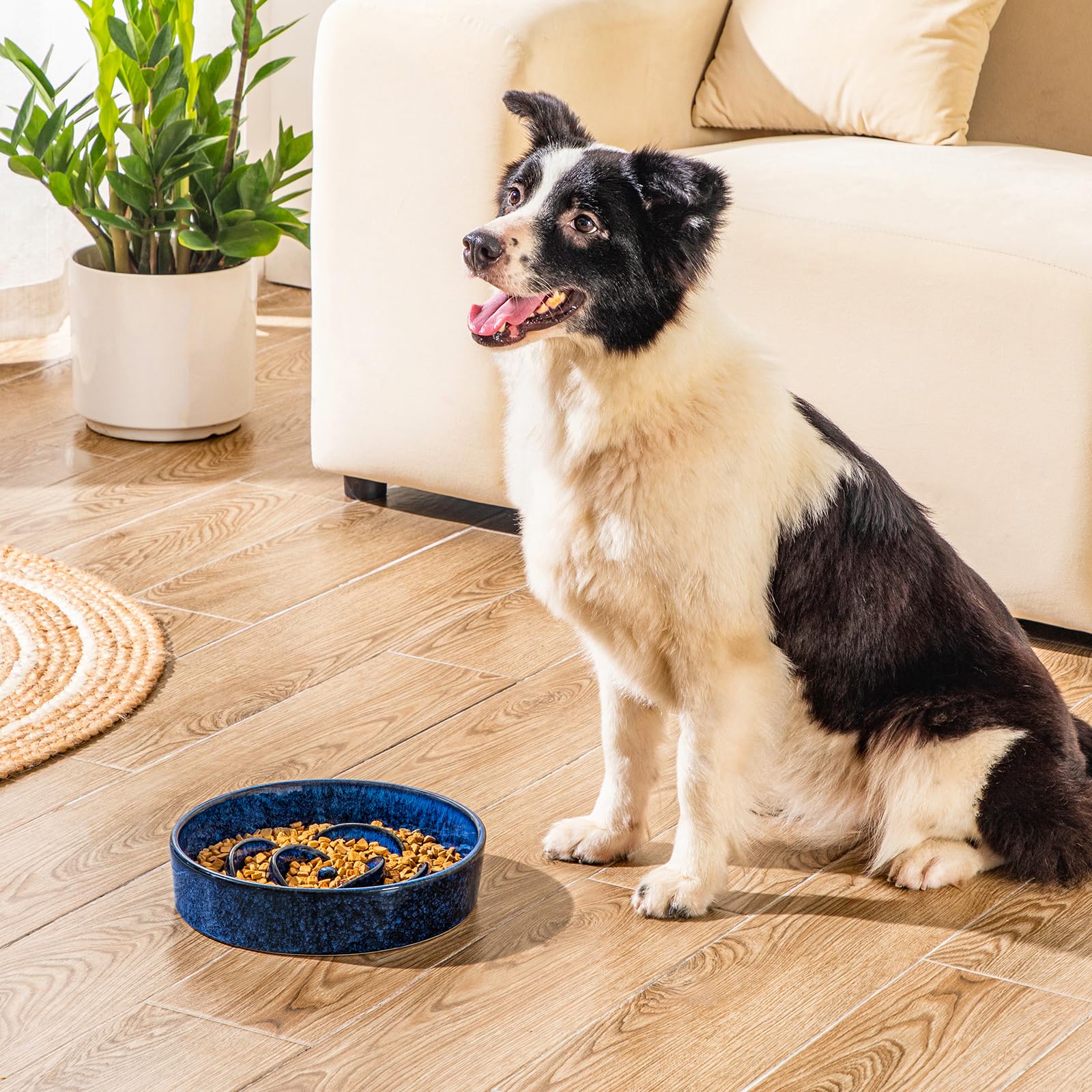 Non-porous ceramic surface of the Vancasso bowl stays fresh after meals