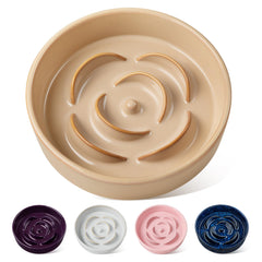 Vancasso slow feeder dog bowl ceramic with maze promotes mindful eating