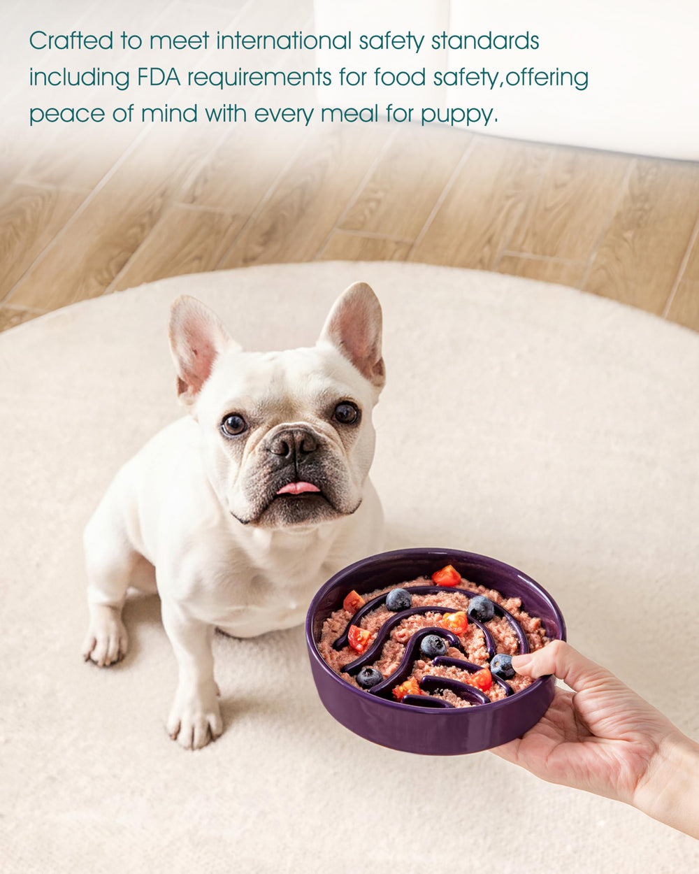 Vancasso weighted base and non-slip pads reduce spills.