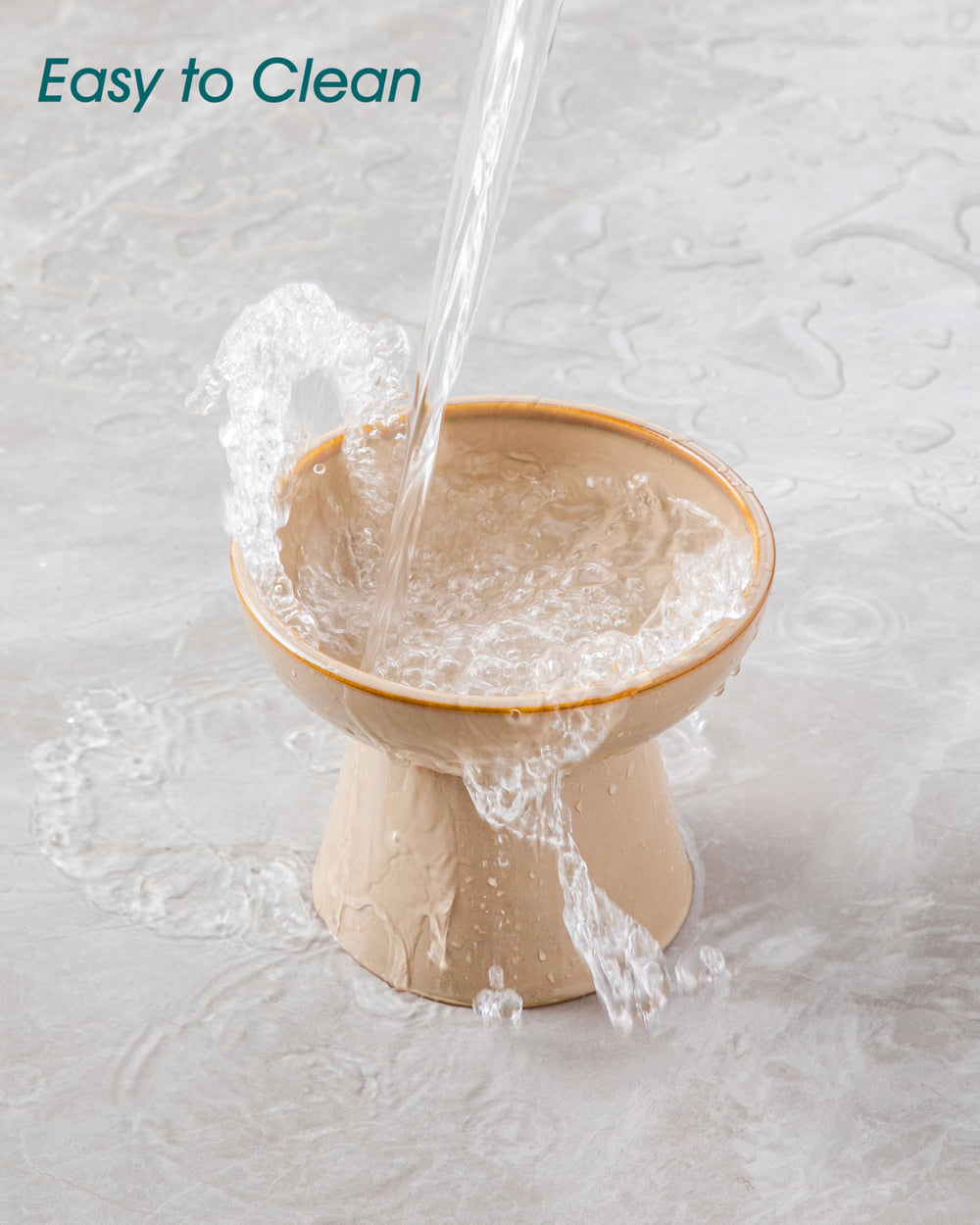 Vancasso ceramic bowl features a smooth non-porous surface for easy cleaning.