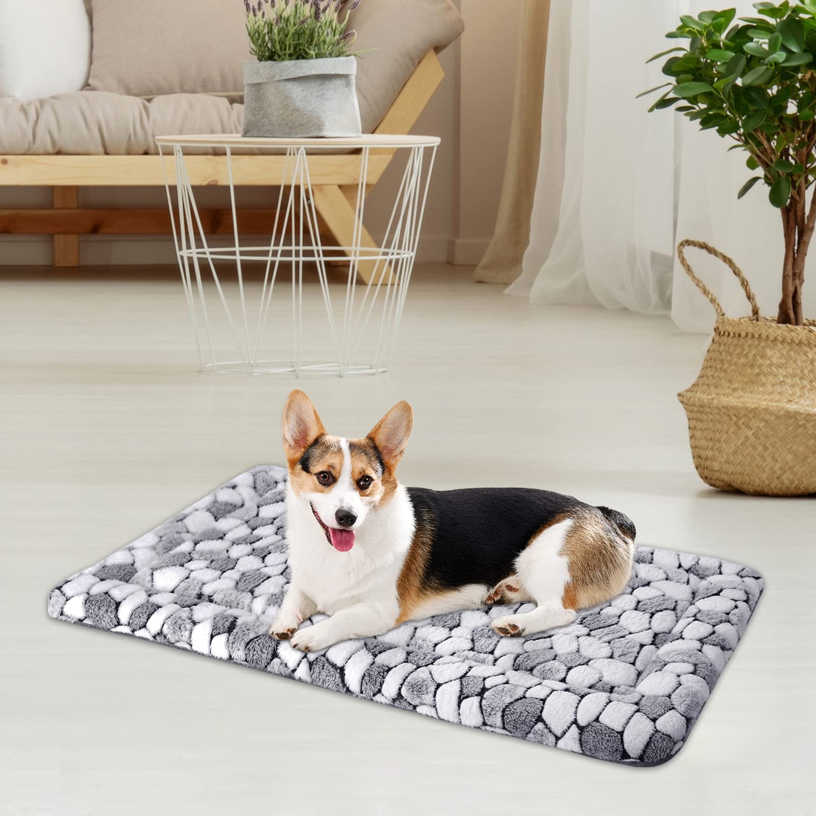 VANKEAN grey stone pattern adds stylish durable comfort