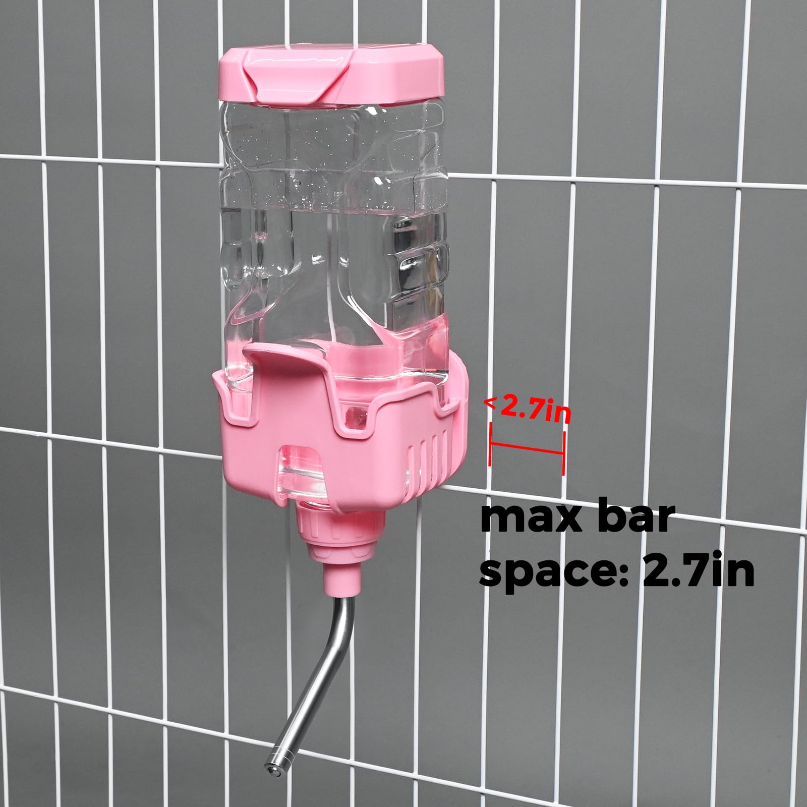 900ml capacity supports regular water access in cages