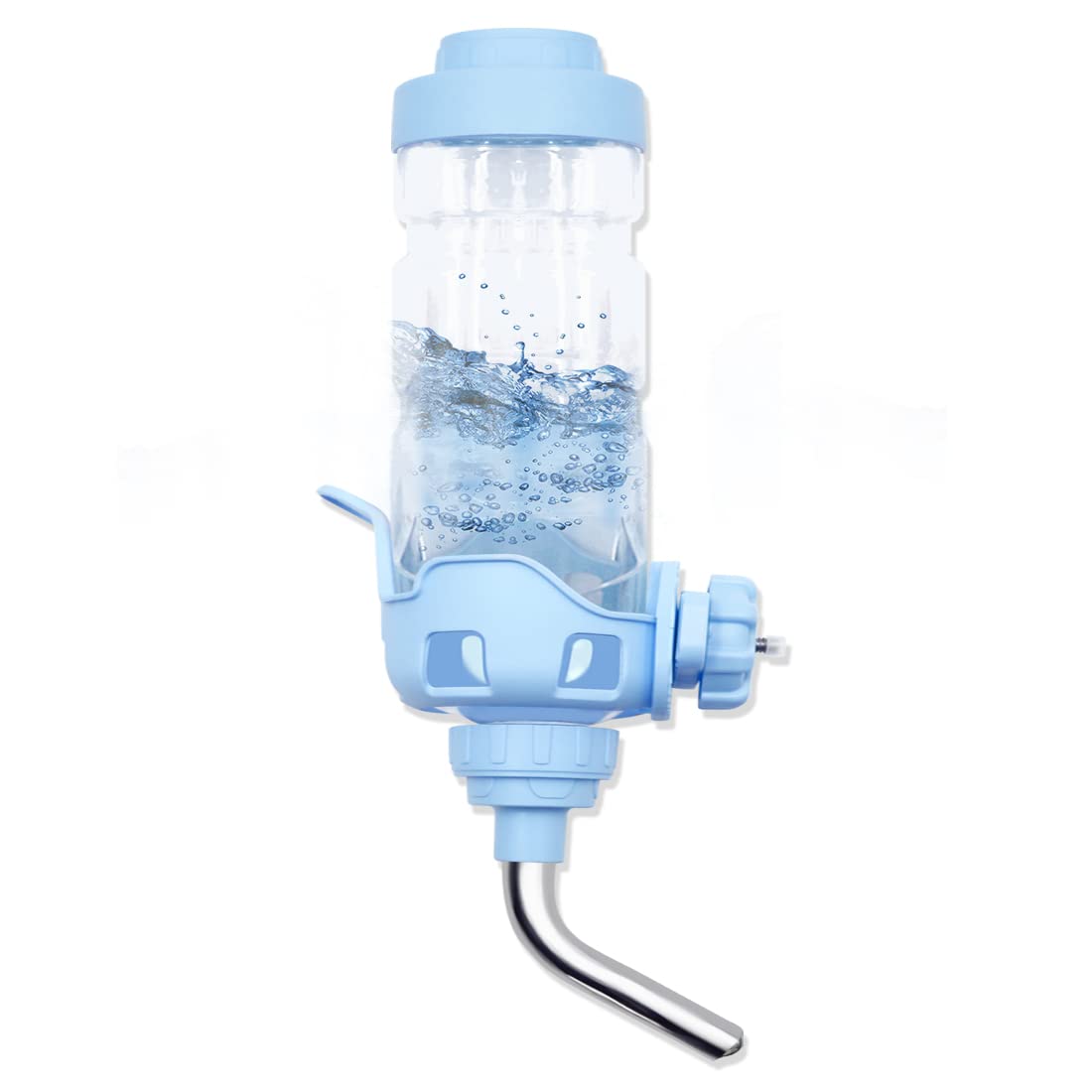 Vannon Dog Water Dispenser attached to crate shows 34oz capacity for reliable hydration.