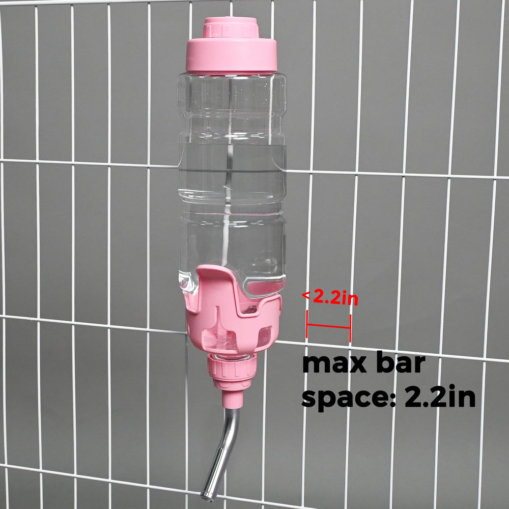 Double splints keep the bottle securely attached inside the crate.
