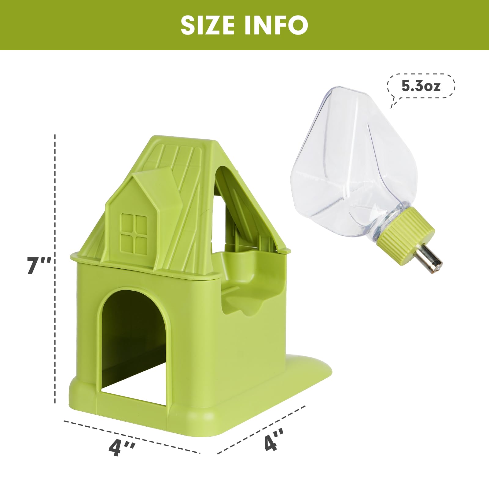 Vannon easy-clean hamster house for quick maintenance