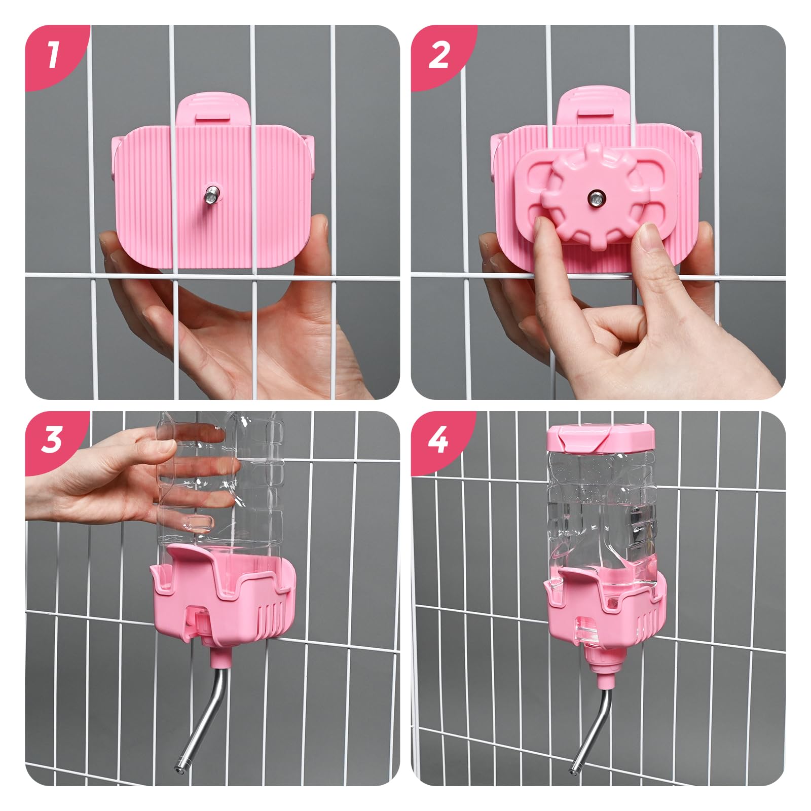 Food-safe PP and stainless steel construction with silicone seal