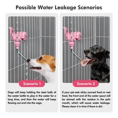 Vannon water bottle uses BPA-free materials for pet safety in crates.