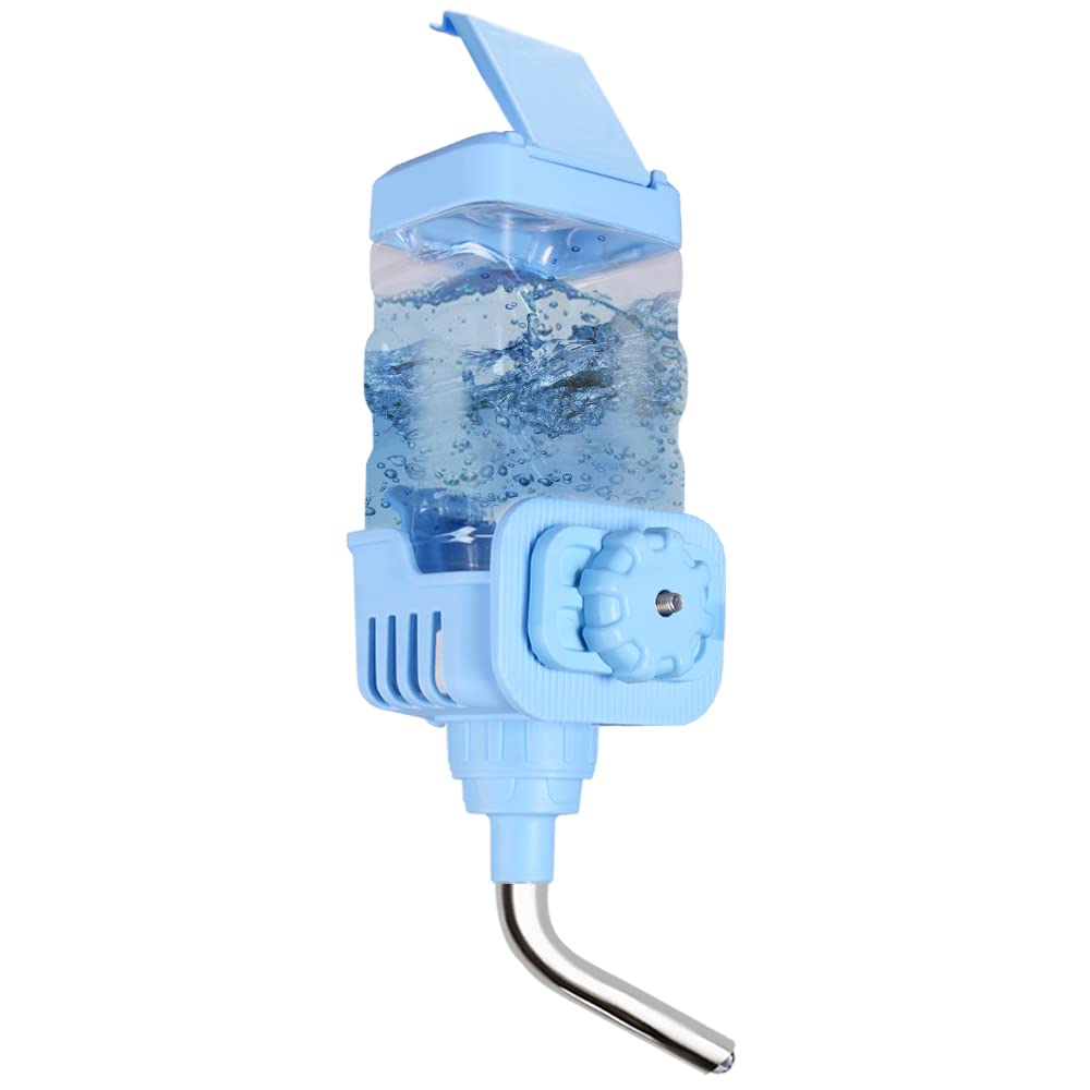 Vannon small animal water dispenser in cage with 900ml capacity for reliable hydration.