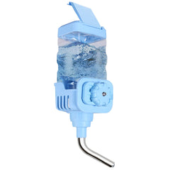 Vannon small animal water dispenser in cage with 900ml capacity for reliable hydration.