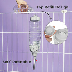 Vannon no-drip steel nozzle preventing leaks while pets drink