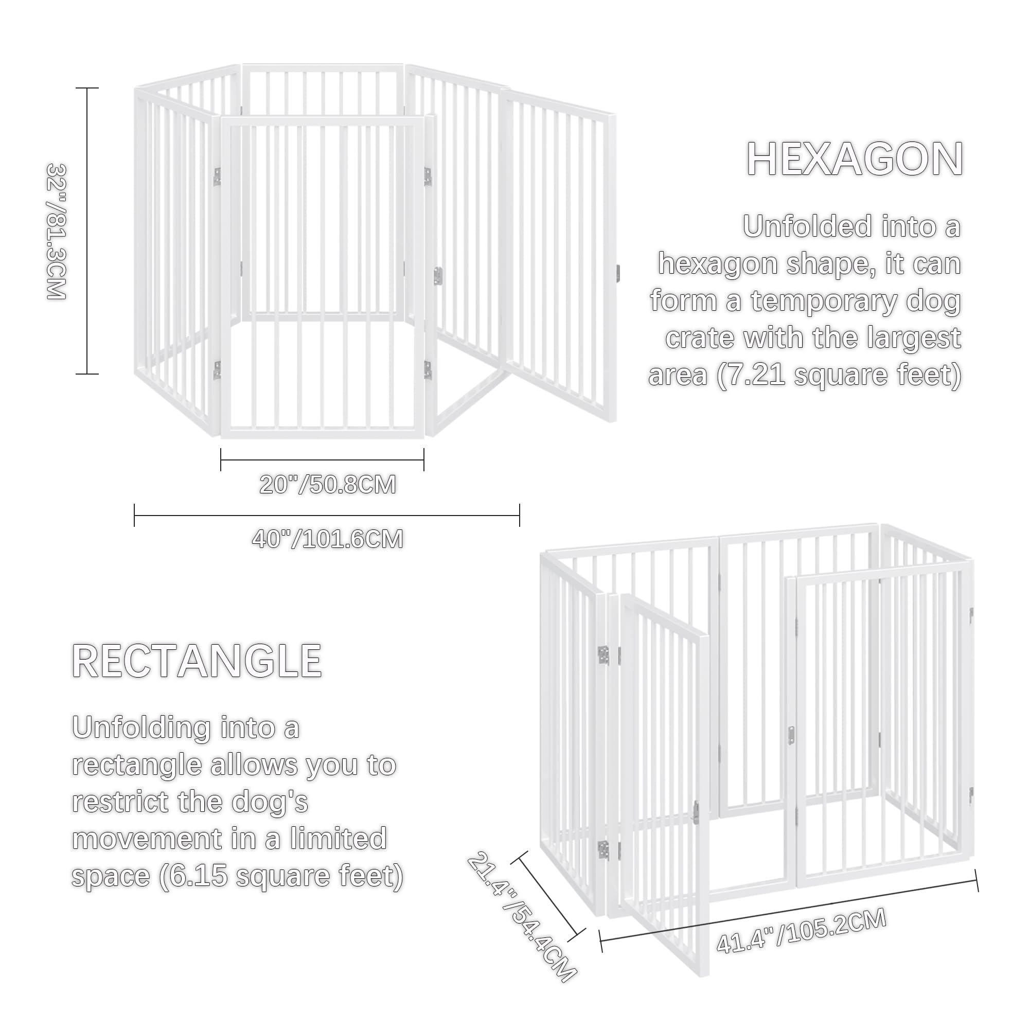 Vantas gate suitable for indoor and outdoor use across rooms.