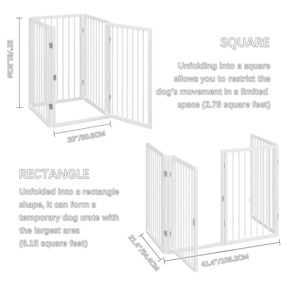 Vantas indoor/outdoor white gate blends with decor while containing pets