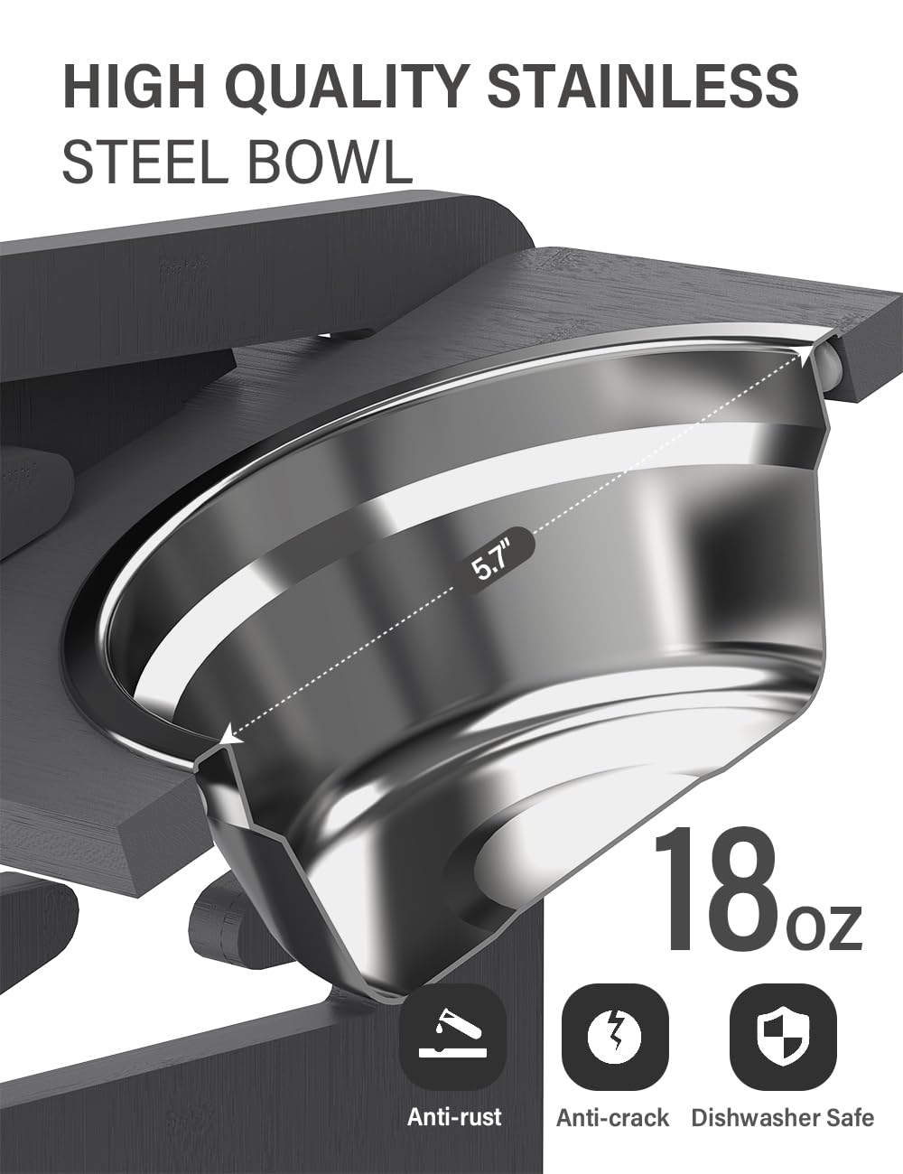 Vantic screw-free installation with silicone pads ensures stability.