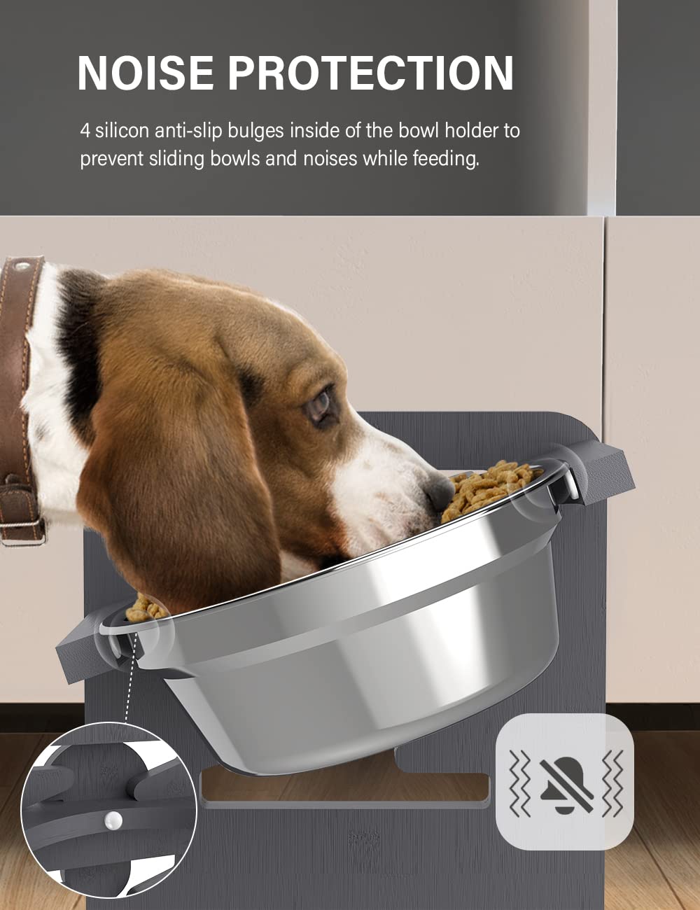 Vantic two stainless steel bowls resist rust and are dishwasher safe.