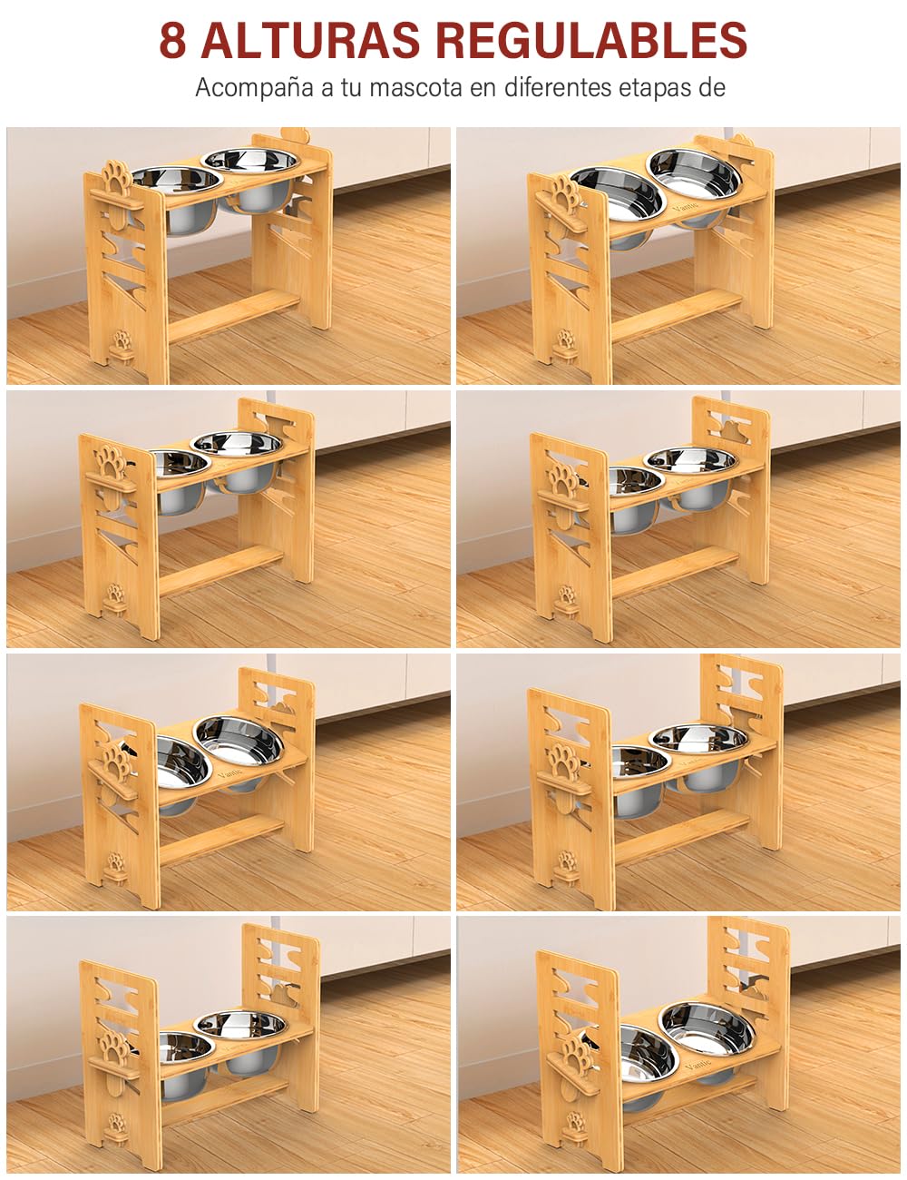 Vantic 15-degree tilted platform supports easier feeding posture.