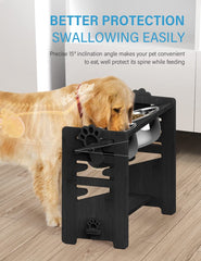 Vantic 15-degree tilted platform supports comfortable feeding posture for easy swallowing.