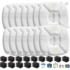 VANVE 28-piece cat fountain filter kit for clean water