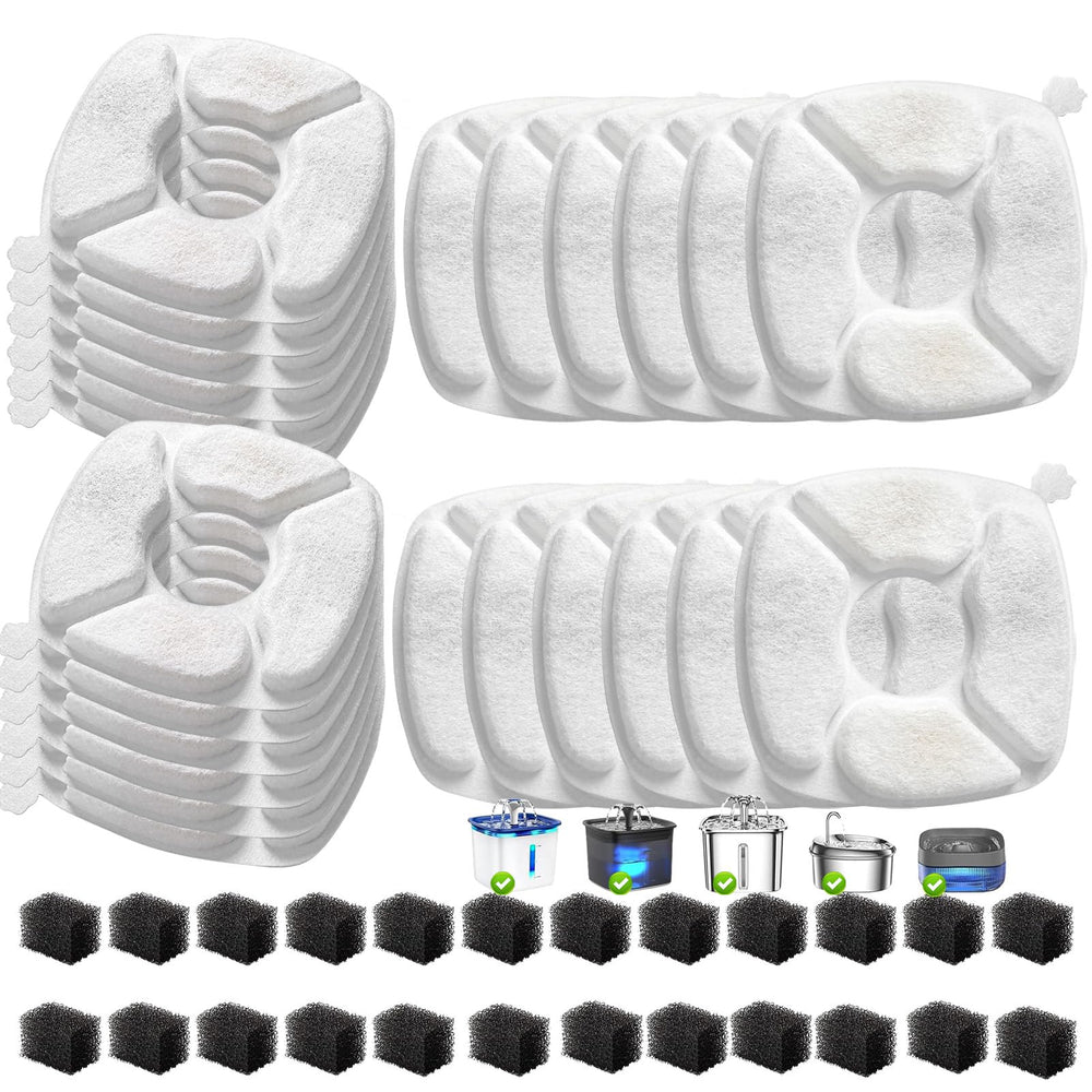 VANVE cat fountain filter kit with 48 pieces for easy maintenance