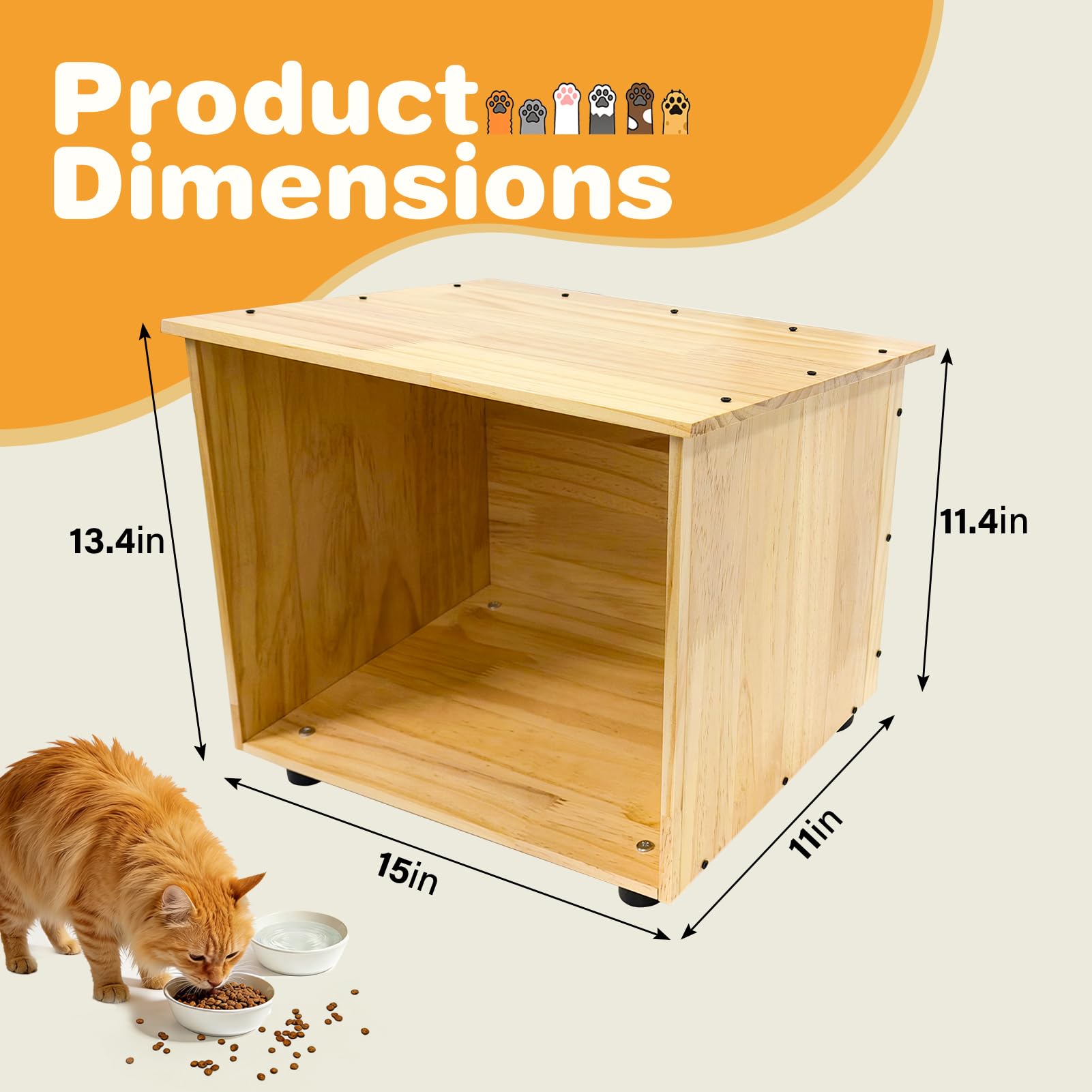 varrisin wooden cat shelter interior view showing durability and space