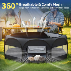 VavoPaw breathable mesh walls promote airflow and comfort