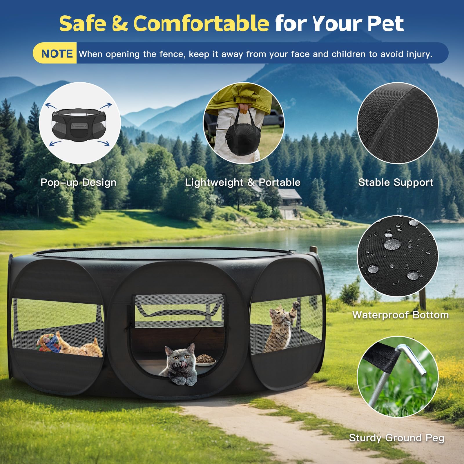 VavoPaw foldable design for storage and travel