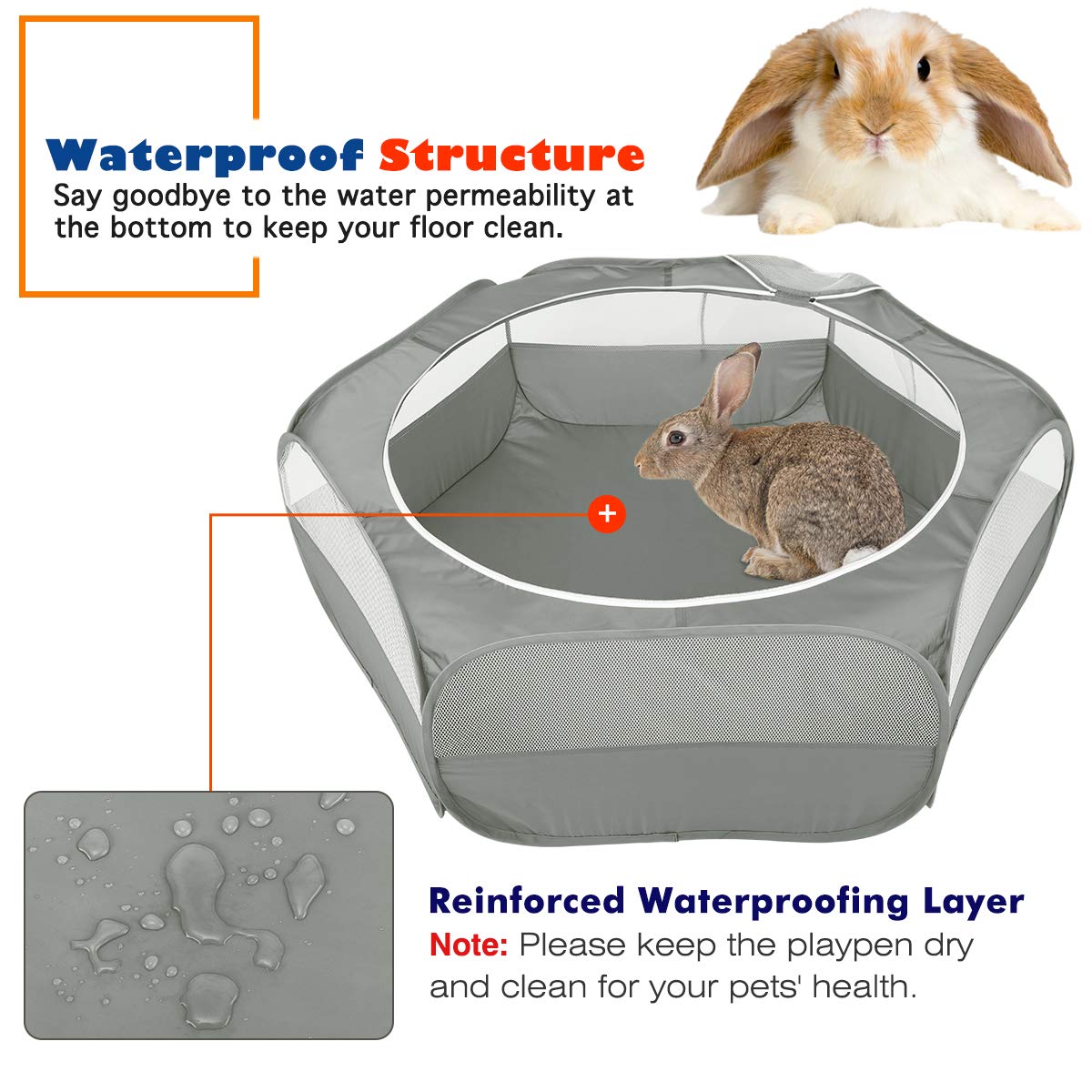 VavoPaw indoor pet cage tent creates a versatile play area.
