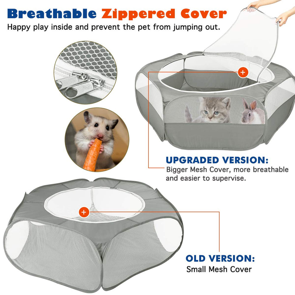 VavoPaw playpen mesh ventilation walls keep air circulating.