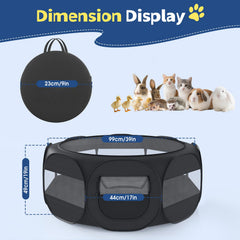 VavoPaw octagonal 39-inch playpen suitable for small pets