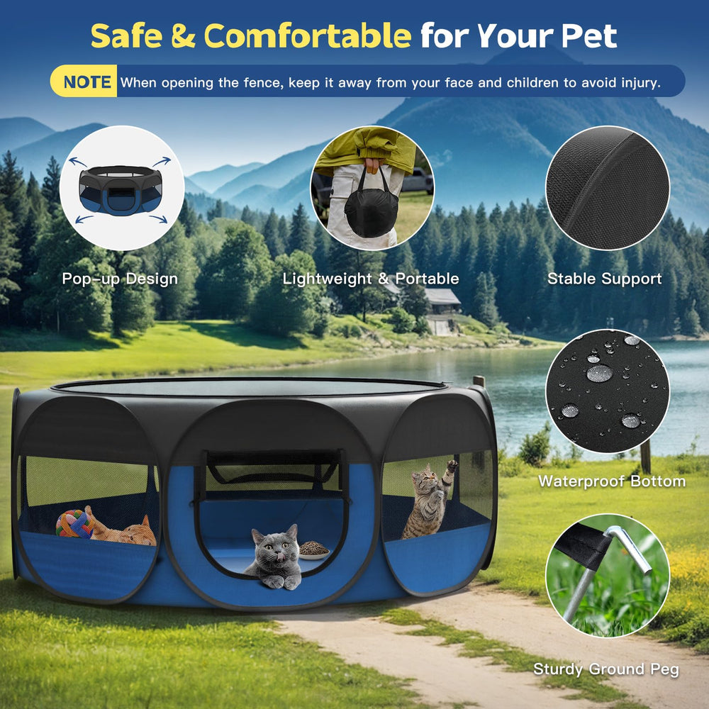 VavoPaw foldable design collapses to compact size for travel and storage.