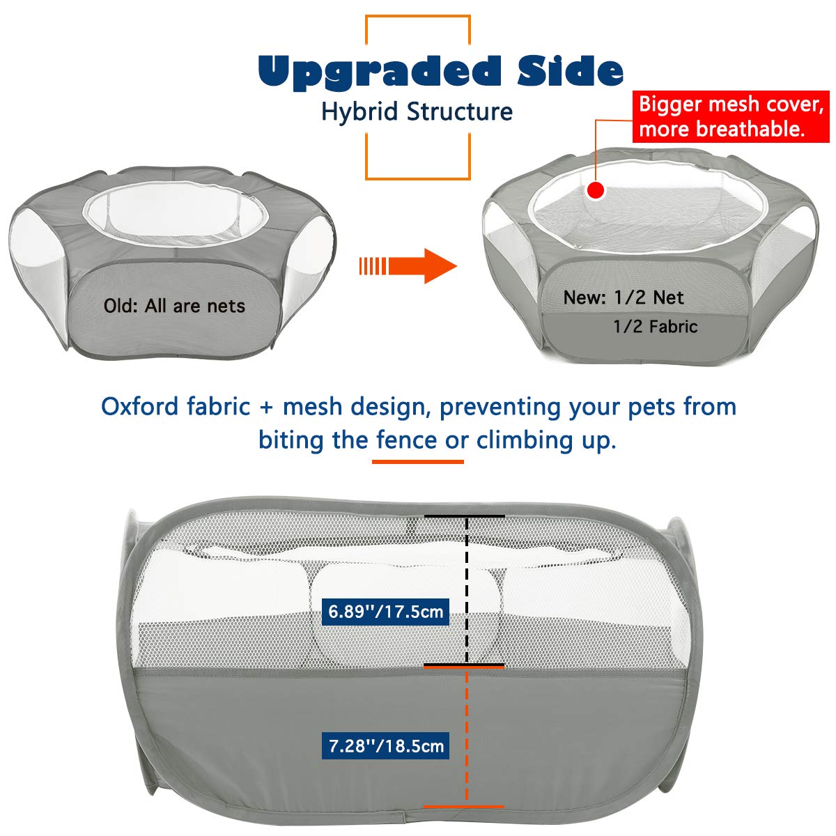 VavoPaw playpen zipper cover provides privacy during play and naps.