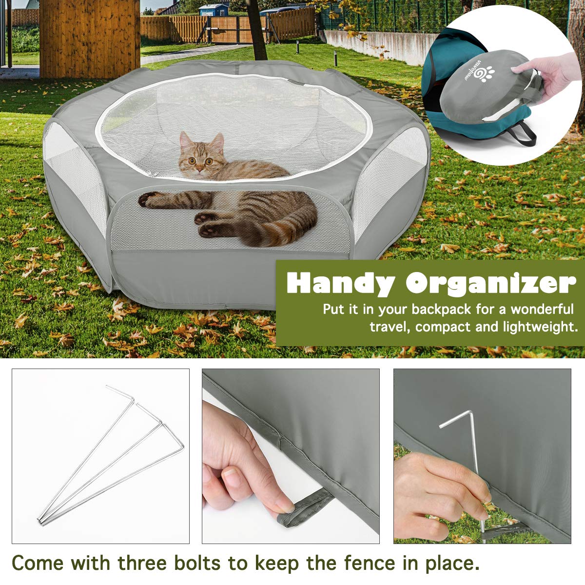 VavoPaw playpen reinforced edges ensure safe setup.