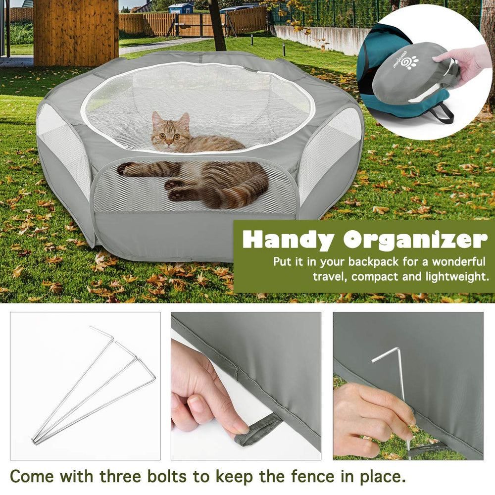 VavoPaw playpen reinforced edges ensure safe setup.