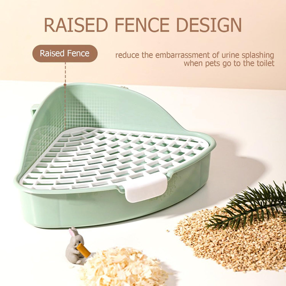 Vayinana rabbit litter box top view emphasizing size fit for small pets