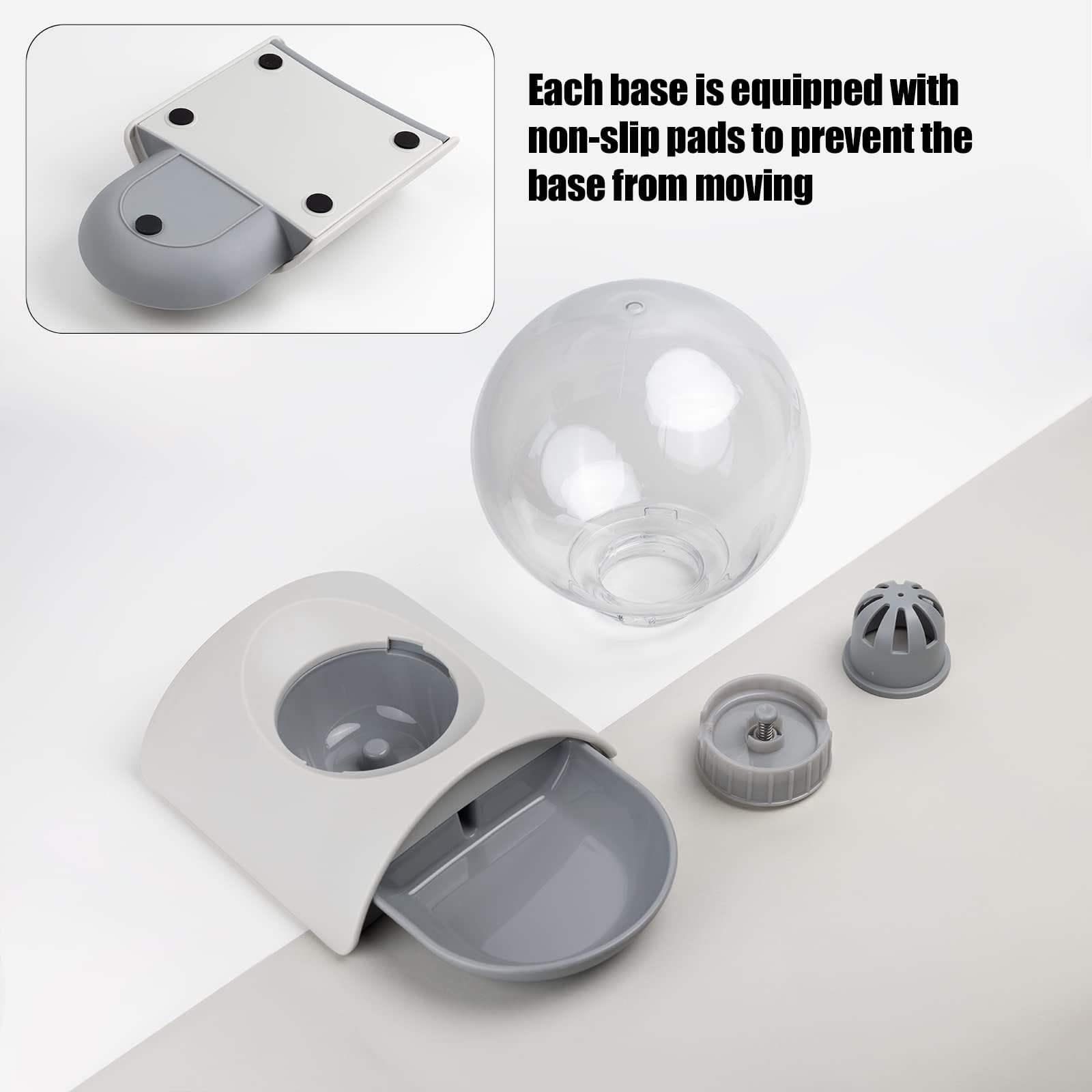 Vayugo detachable bottle wide-mouth view highlights easy filling and cleaning.