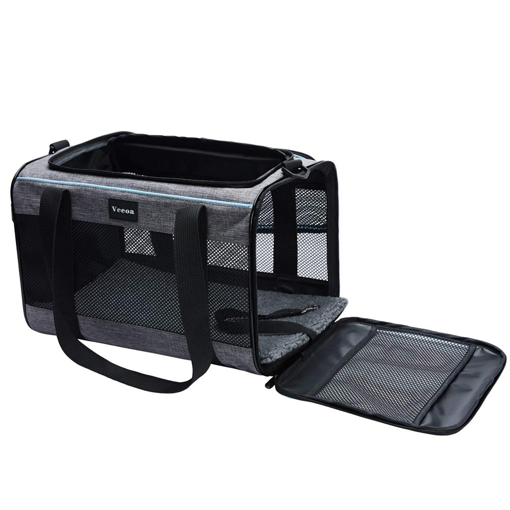 Vceoa pet carrier soft fabric material for daily use