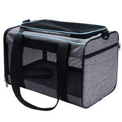 Vceoa pet carrier with ventilated mesh windows for airflow