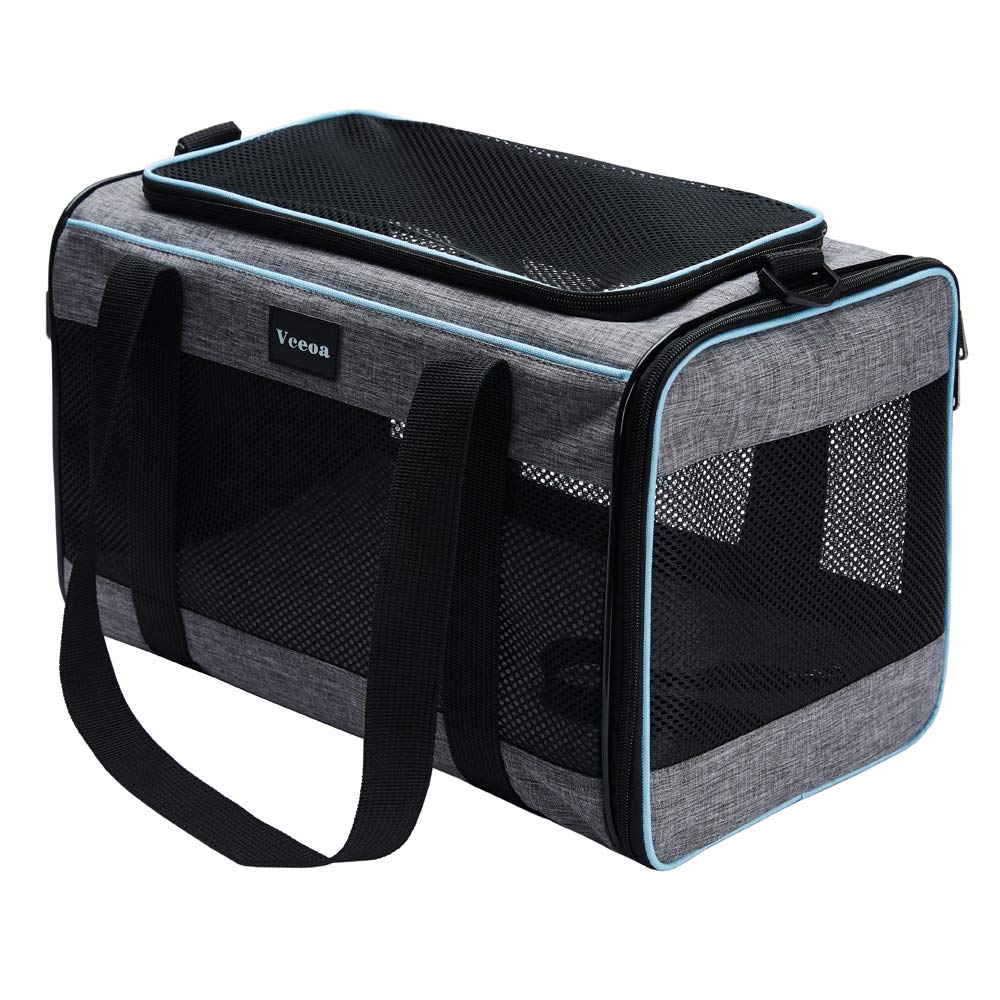 Vceoa soft sided pet bed in fleece provides cozy sleeping space.
